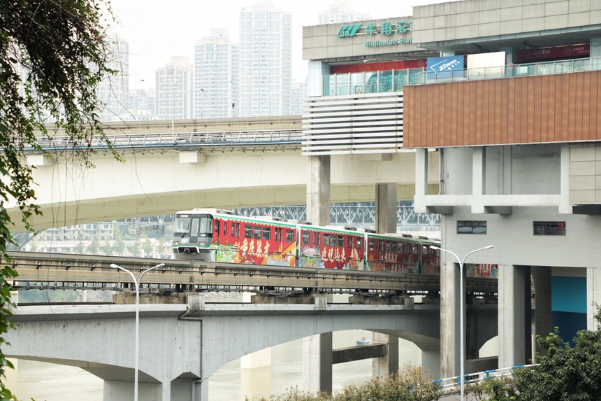 “重慶英才”專列亮相山城。中共重慶市委組織部供圖