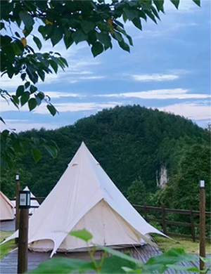 重慶鳳鳴谷營地。餓了么供圖