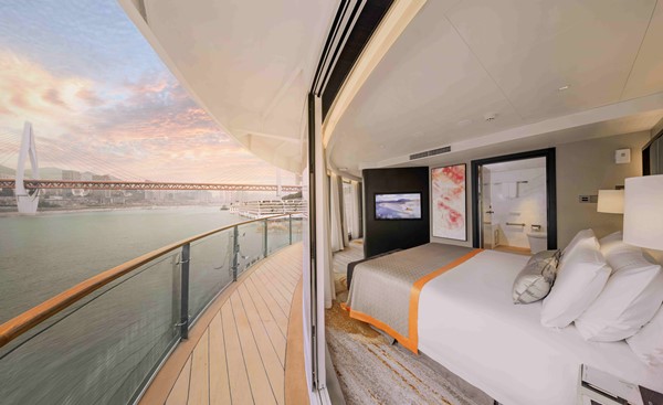 “世紀凱歌”號游輪套房。世紀游輪供圖