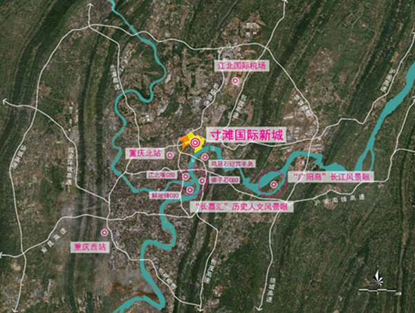 區位圖。高科集團供圖