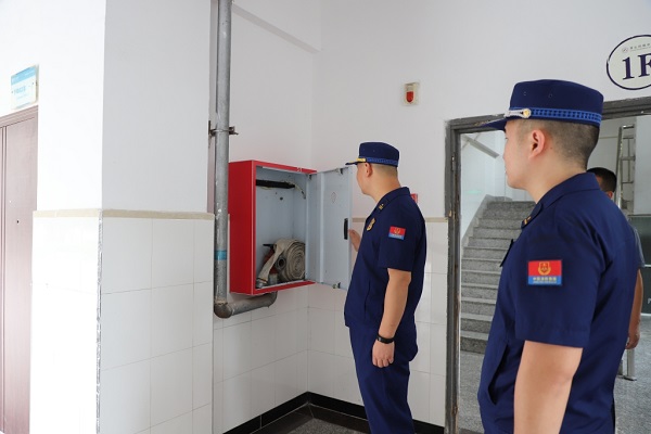 檢查現場。秀山縣消防救援大隊供圖