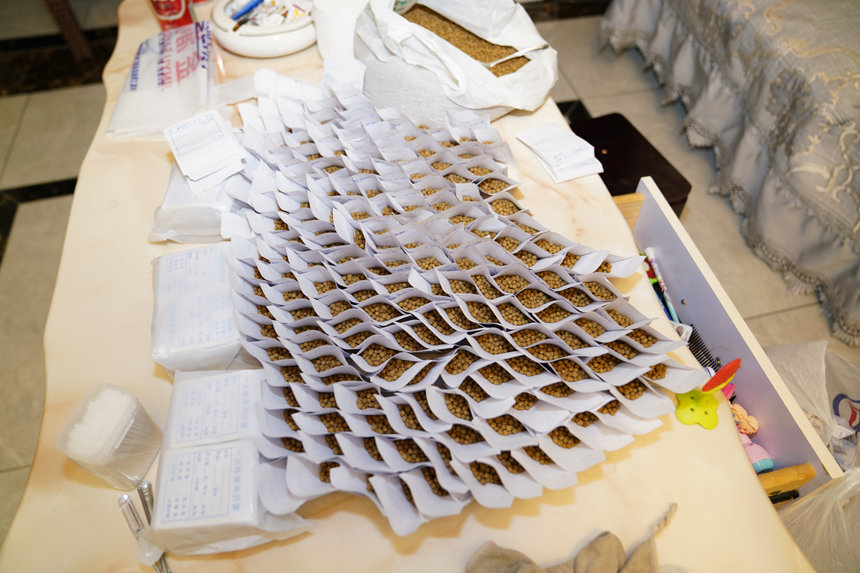 詐騙分子宣稱專治疑難雜癥的“藥丸”。兩江新區警方供圖