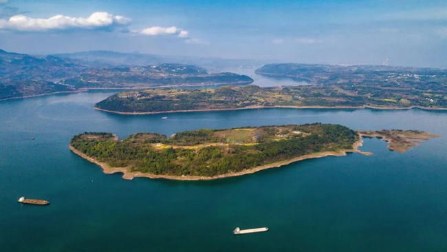 忠縣皇華島美麗景色。忠縣縣委宣傳部供圖