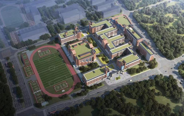 四川外國語大學重慶科學城中學效果圖。重慶高新區供圖