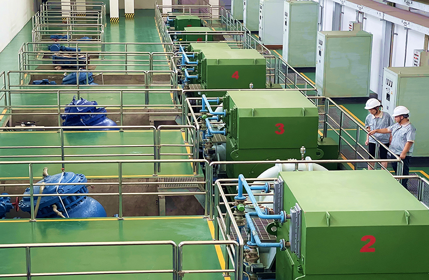 市自來水公司豐收壩水廠，加強運行設備巡檢