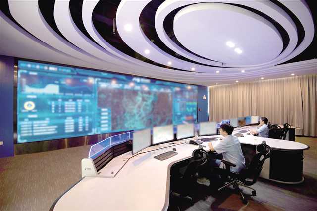 重慶中法供水公司悅來水廠全景數字智慧中心