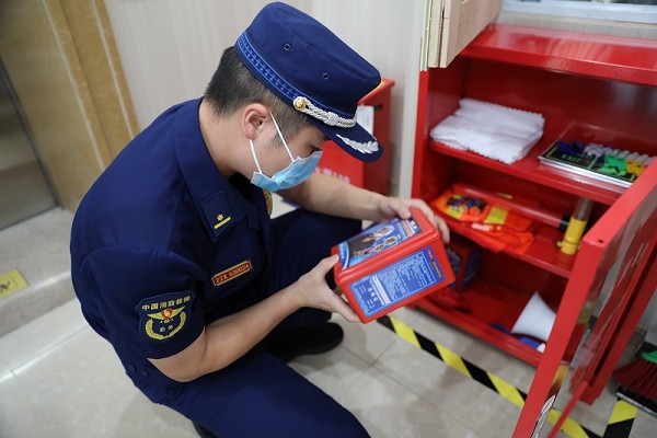 檢查現場。萬盛經開區消防救援大隊供圖