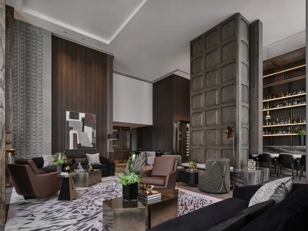 T1空中圈層會客廳紅酒雪茄吧實景圖。國浩·18T供圖