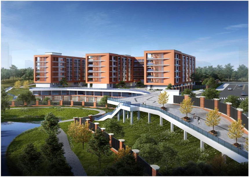 金開中學效果圖。施工方供圖