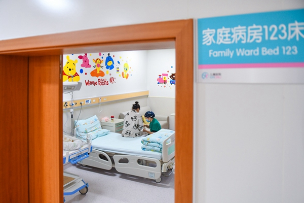 重醫兒童醫院兩江院區新生兒科母嬰家庭病房。鄒樂攝