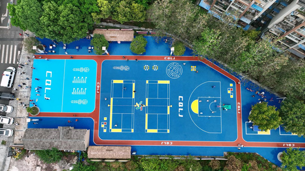 嘉和社區體育公園全景。江于同攝