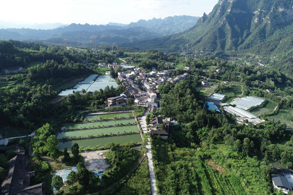 中元村全貌。黔江區委宣傳部供圖