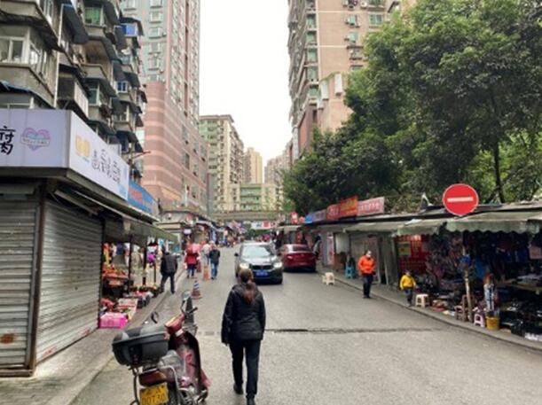 國美支路改造前。九龍城市更新公司供圖