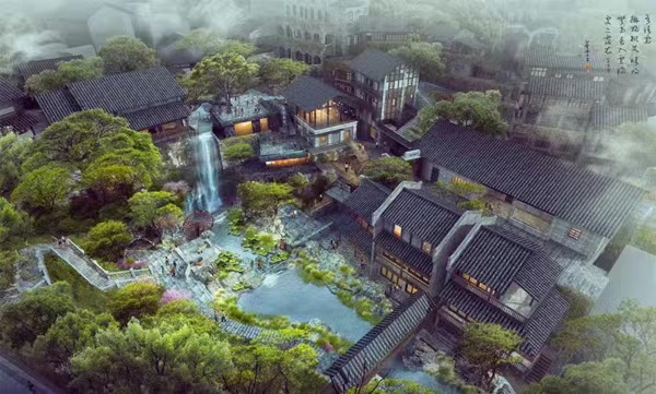 “重慶人家·下浩里”風景街區效果圖。南岸區融媒體中心供圖