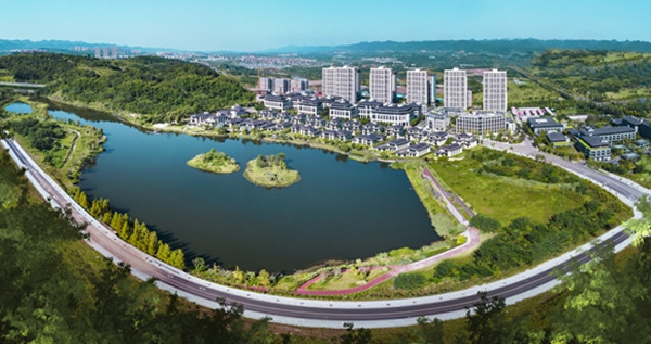 宜居宜業公園小城。江北區委宣傳部供圖