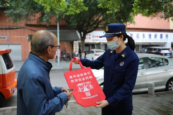 宣傳現場。兩江新區消防救援支隊供圖