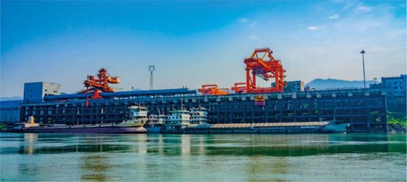 珞璜長江樞紐港。江津區委宣傳部供圖 華龍網發