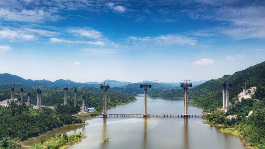 五步河特大橋。重慶高速集團供圖