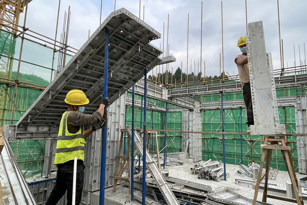 重慶電力高專潼南校區一期項目建設現場。潼南區委宣傳部供圖