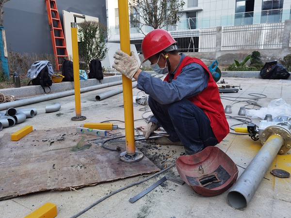 重慶燃氣兩江公司工程施工現場。燃氣集團供圖