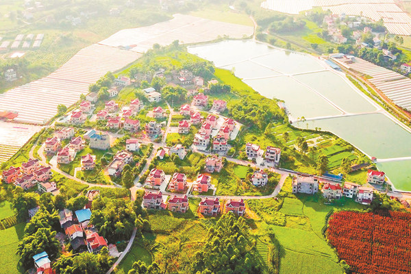 華鎣市陽和鎮丁家壩農民新村。華鎣市融媒體中心供圖