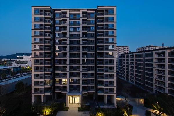 江南萬科城錦云實景呈現。重慶萬科供圖