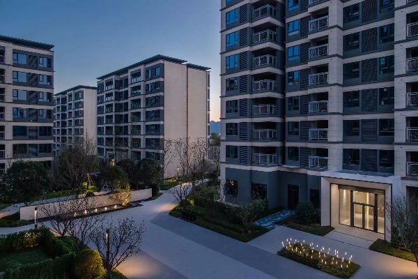 江南萬科城錦云實景呈現。重慶萬科供圖