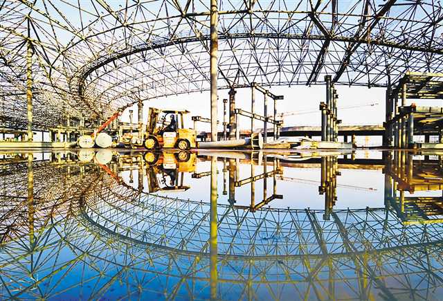 T3B輪廓初現。(江北機場供圖)