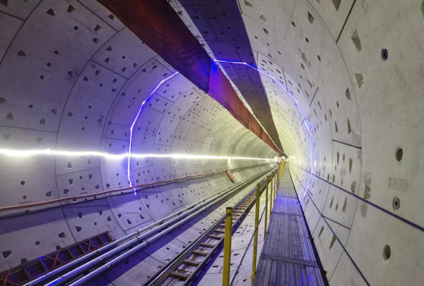 TBM區間貫通。施工方供圖