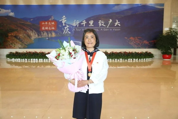 影片原型，全國最美退役軍人、全國道德模范謝彬蓉。渝北區委宣傳部供圖