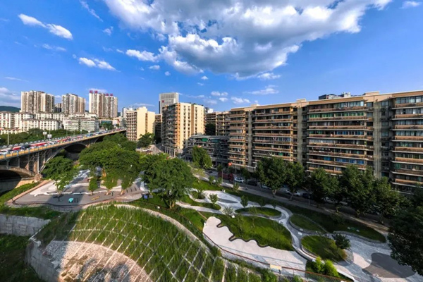 改造后的北碚區新房子片區老舊小區。北碚區融媒體中心供圖