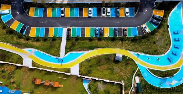 北碚區將軍路停車場。 受訪單位供圖