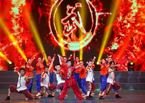新春文藝演出活動現場。渝北區文化旅游委供圖