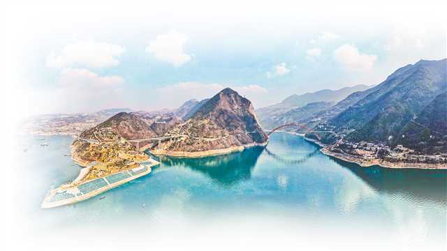 2月26日，長江巫山段，山清水秀，碧波清幽。記者 劉旖旎 攝/視覺重慶