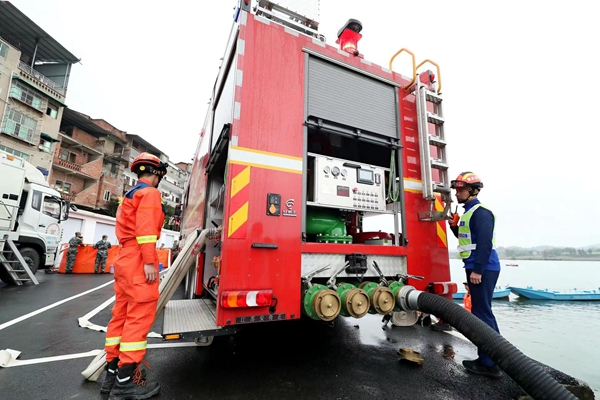 演練現場。重慶市生態環境局供圖