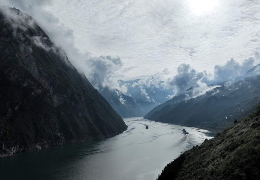 雨過天晴后的巫峽景色。譚瑜州攝