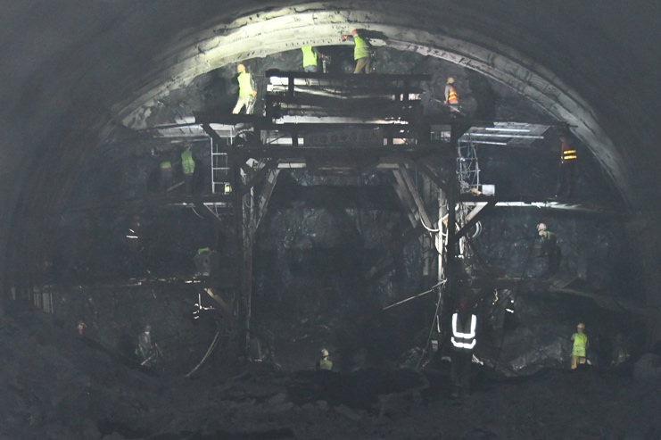 巫鎮高速巫溪隧道施工現場。中鐵建重慶投資集團供圖