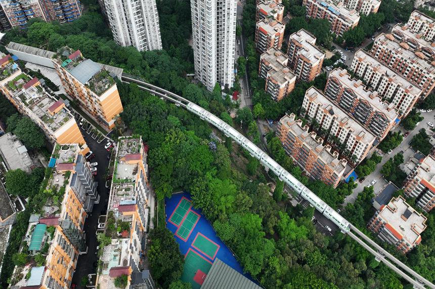 完成老舊小區改造的月光片區。楊敏攝