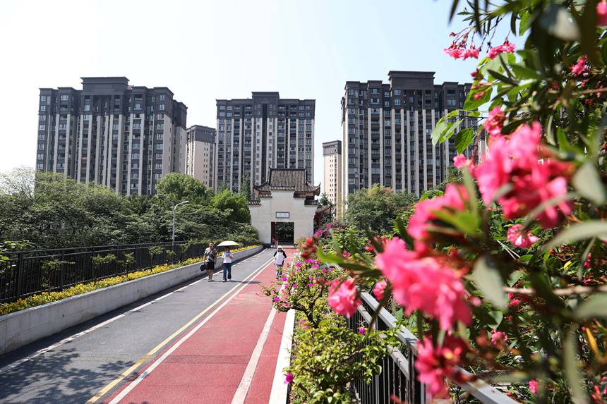 大渡口區重鋼崖線山城步道。楊敏攝