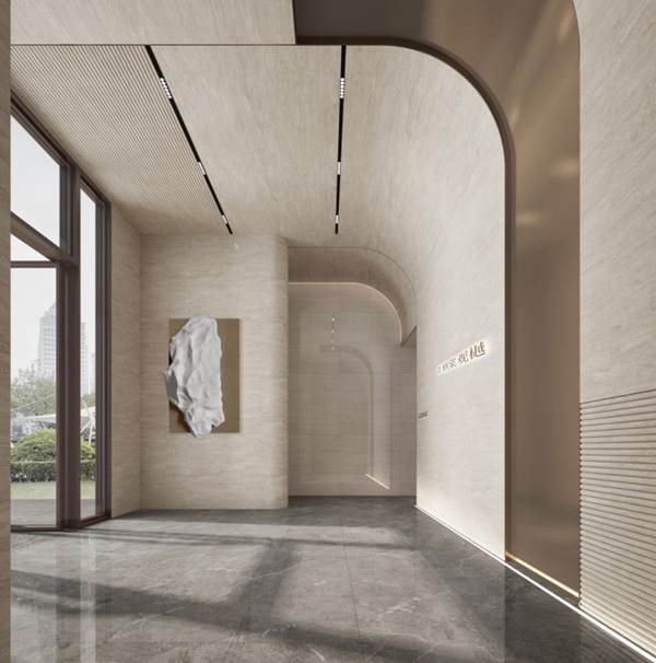 棲棠觀樾項目入戶大堂?？堤锛瘓F供圖