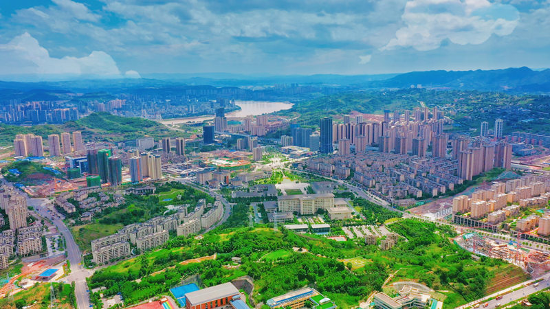 江津區濱江新城。江津區委宣傳部供圖