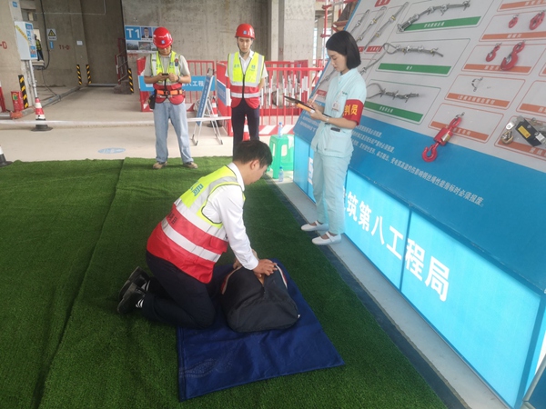 競賽現場。中建八局供圖