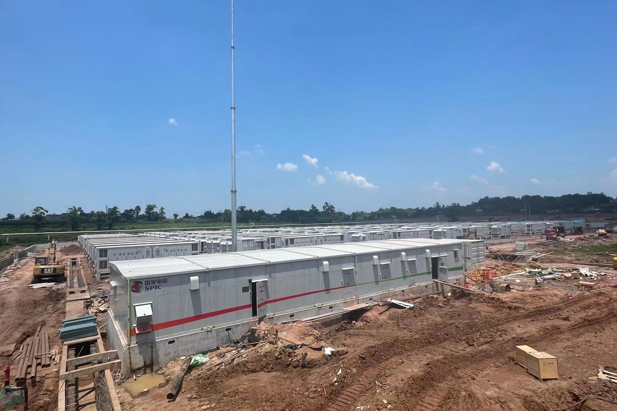 建設中的雙槐新型儲能電站。國網重慶合川供電公司供圖