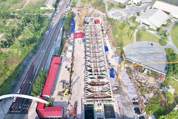項目建設現場。重慶交通開投集團供圖