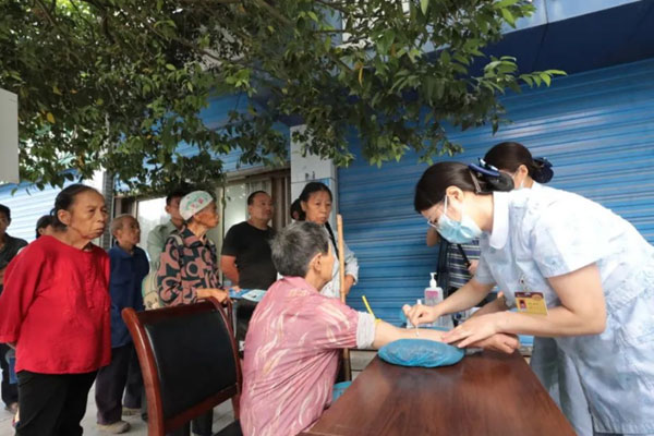 活動現場。墊江縣中醫院供圖