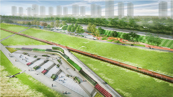 雙碑大橋至渝懷鐵路濱江片區。沙坪壩發布供圖