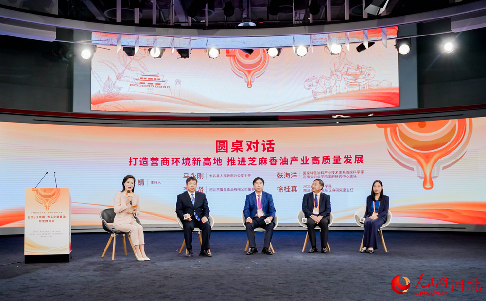 2023中國·大名香油推介會圓桌對話環節。 周博攝