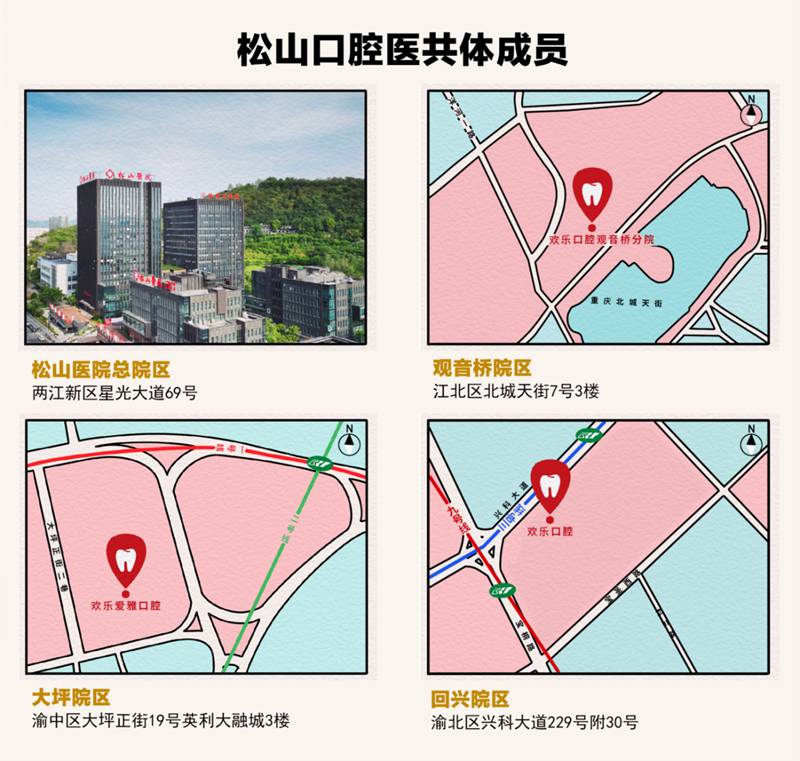 醫共體成員單位示意圖。重慶松山醫院供圖