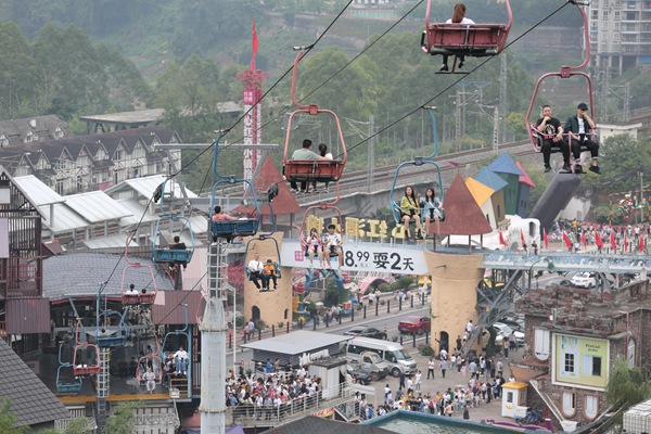 美心紅酒小鎮成為近郊游熱門地。景區供圖