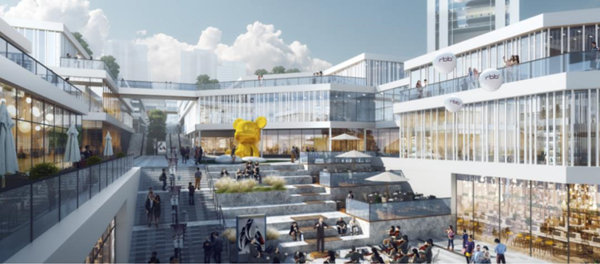 長安三工廠片區城市更新項目效果圖。江北城開集團供圖